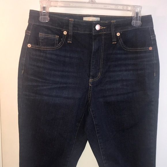 NWOT Universal Thread High Rise Skinny Jeans Size 6/28R Dark Wash Raw Hem - Picture 2 of 10